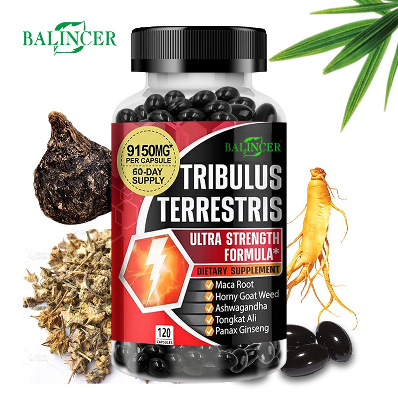 Herb Supplement for Men with Maca,Male Energy Stamina&Workout Performance Caps