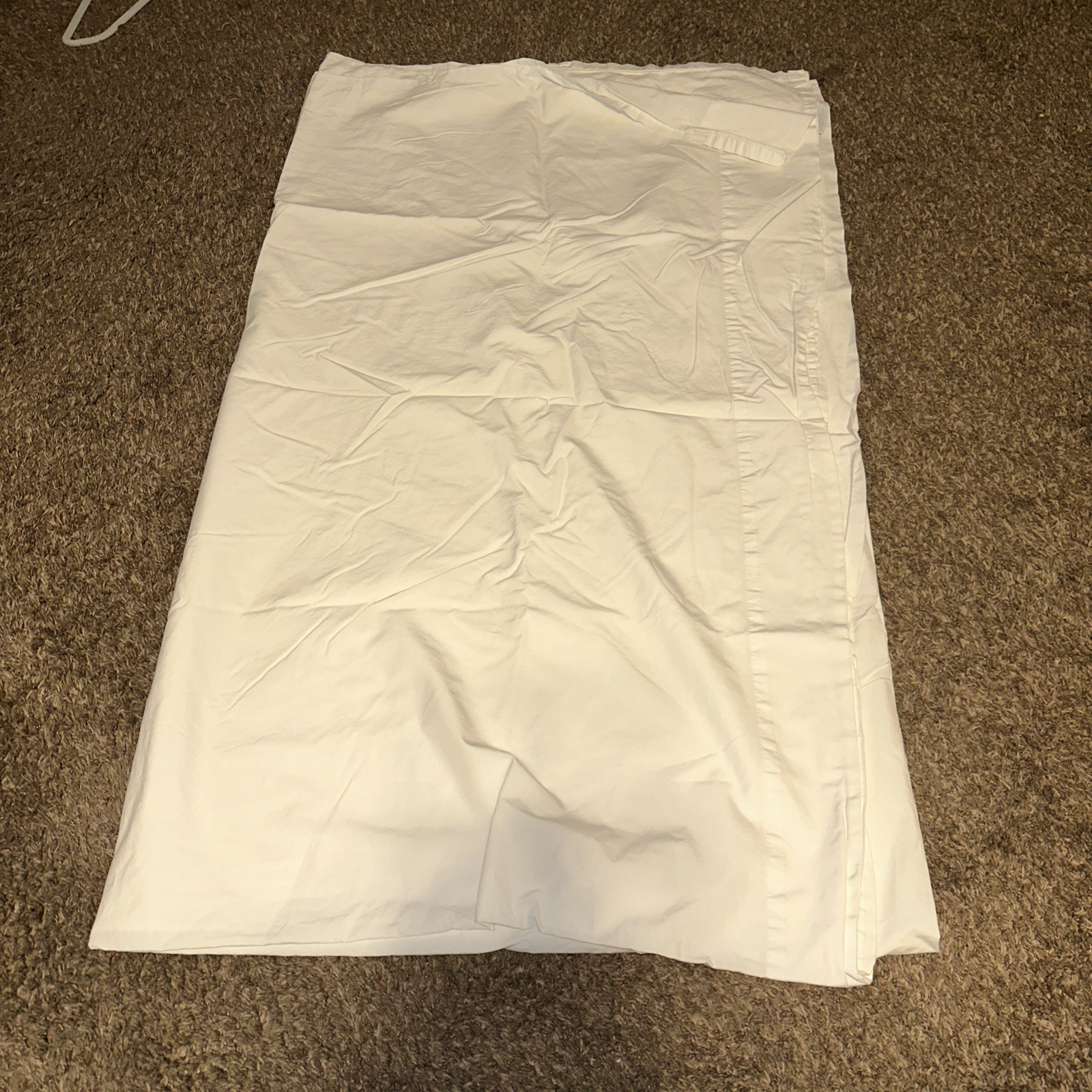 Restoration Hardware Pisolo 464 Thread Count White Queen Flat Sheet Dust Bag