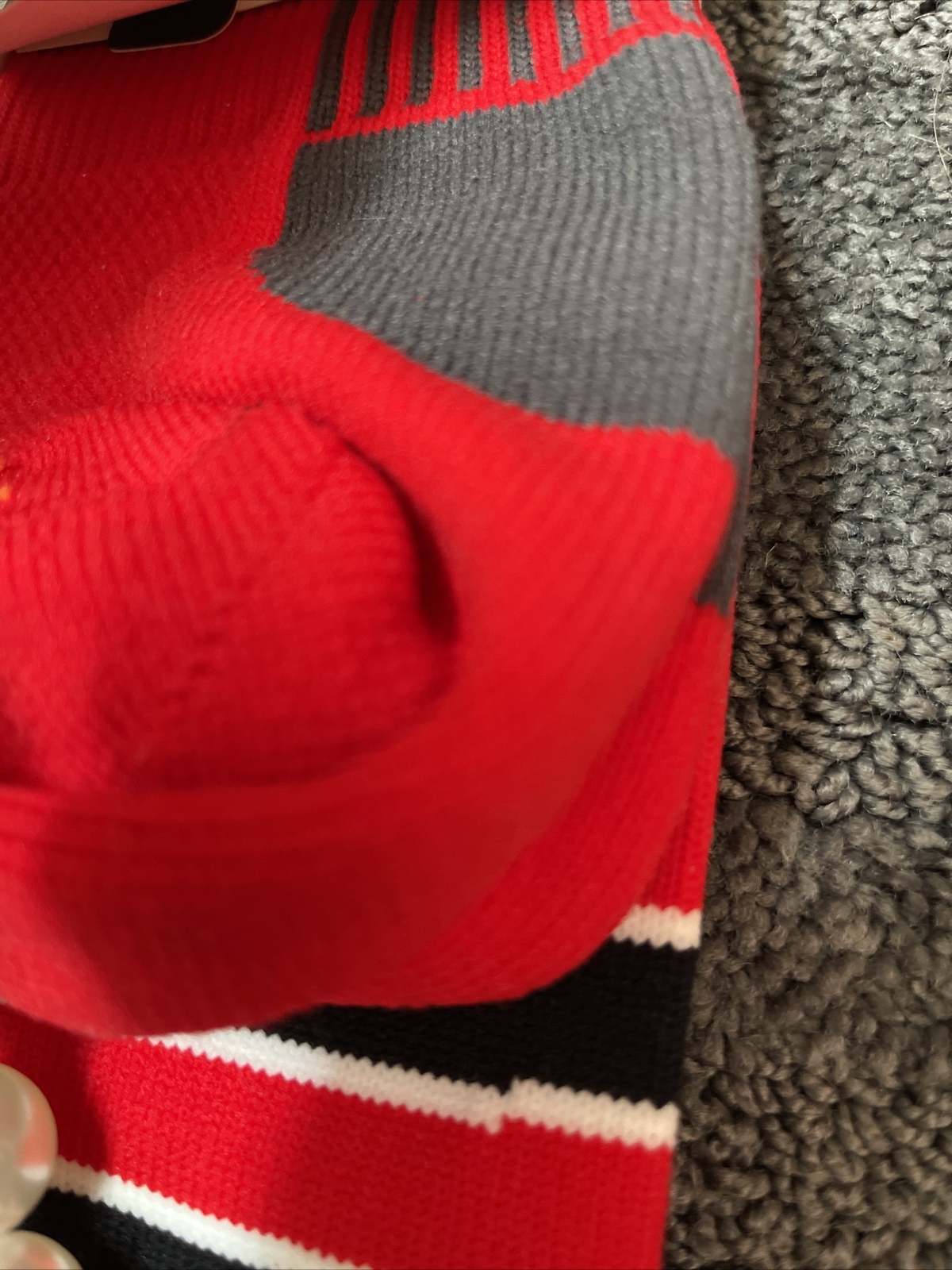 TCK Baseball or Softball Socks Red size Large