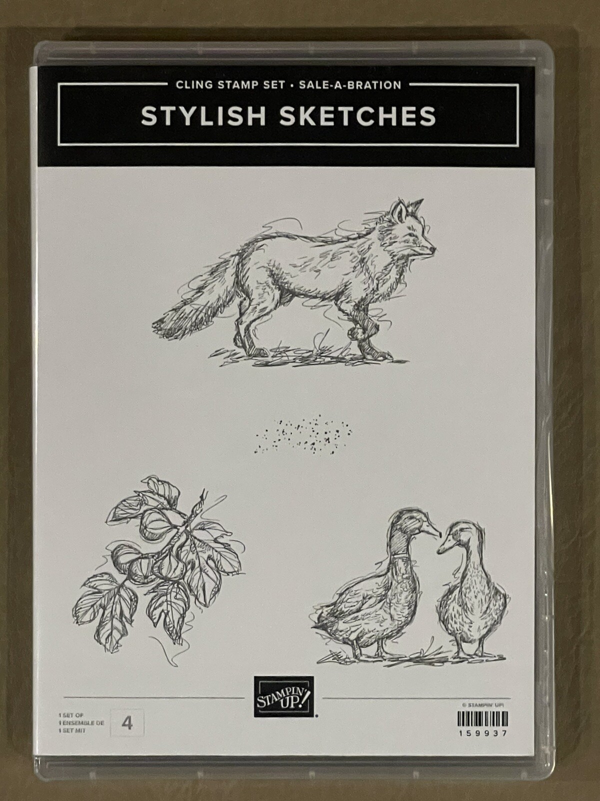 Stylish Sketches Cling Stamp Set - Sale-A-Bration - New/Unused, Stampin’ Up