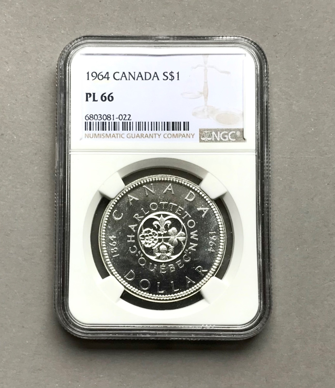 1964 Canada Prooflike No Dot Dollar NGC PL 66