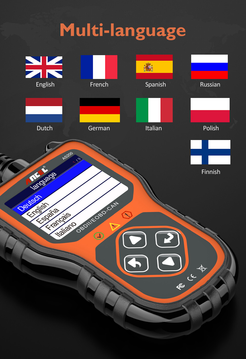 Car Check Engine Code Reader Scanner OBD2 Diagnostic Tool Shut Off Engine Light