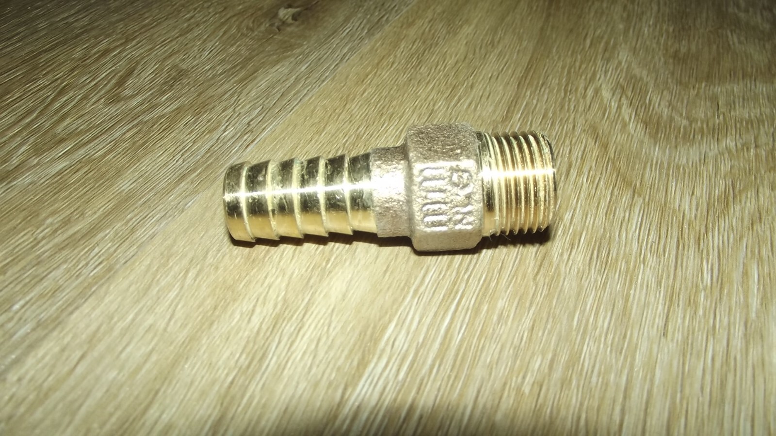 Yellow Brass Threaded Male Adapter, Barbed End, 1/2-In. -MA50NL H42