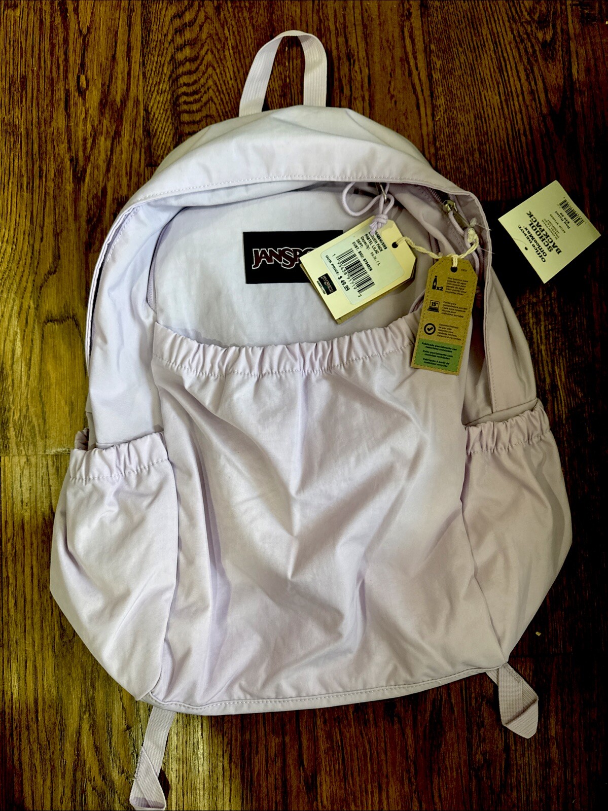 NEW JanSport Slouch Backpack with 15” Laptop Pocket - Dual Water Bottle Pockets
