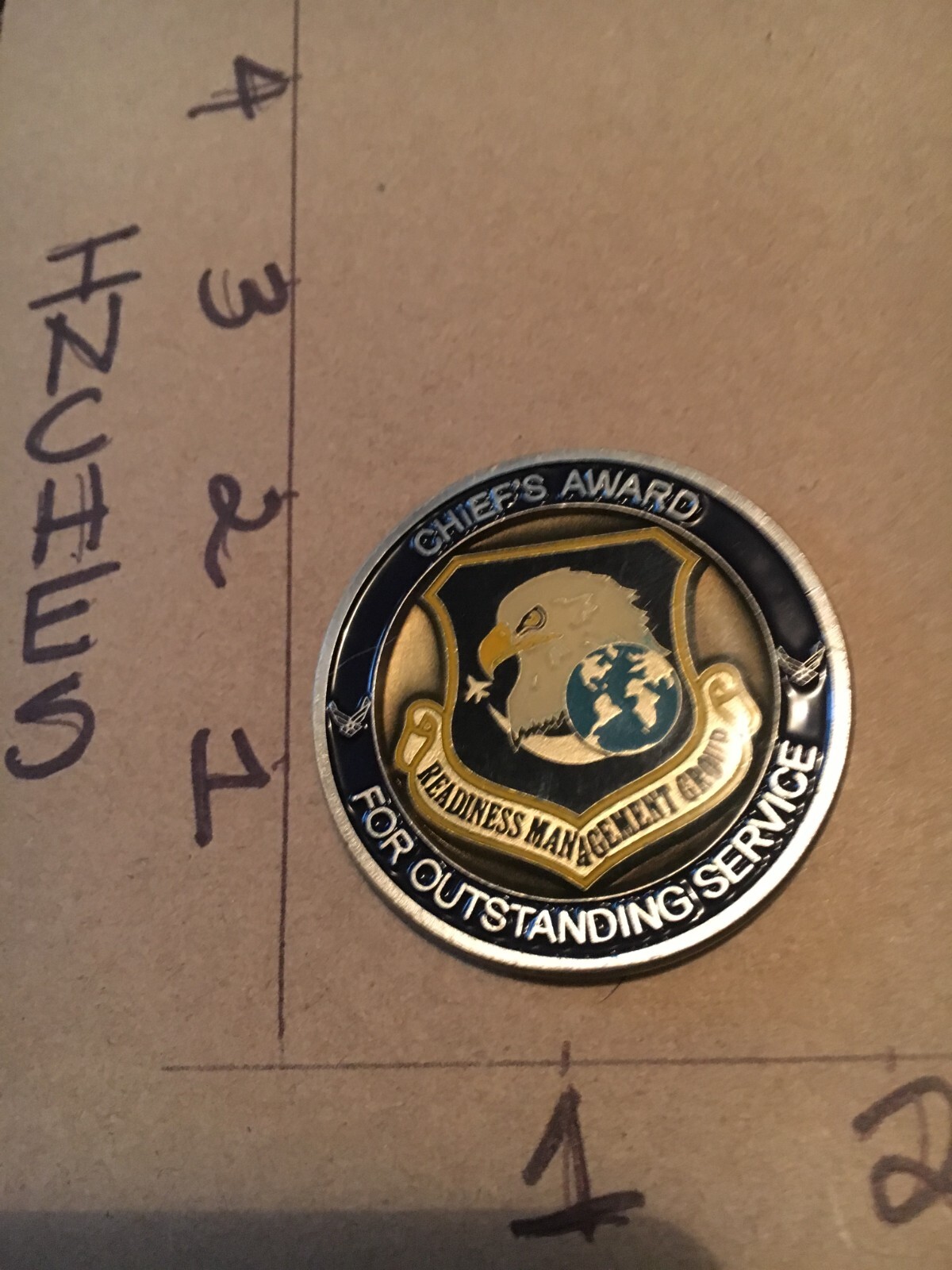 USAF Readiness Management Group Chief's Award Challenge Coin 6/1/25