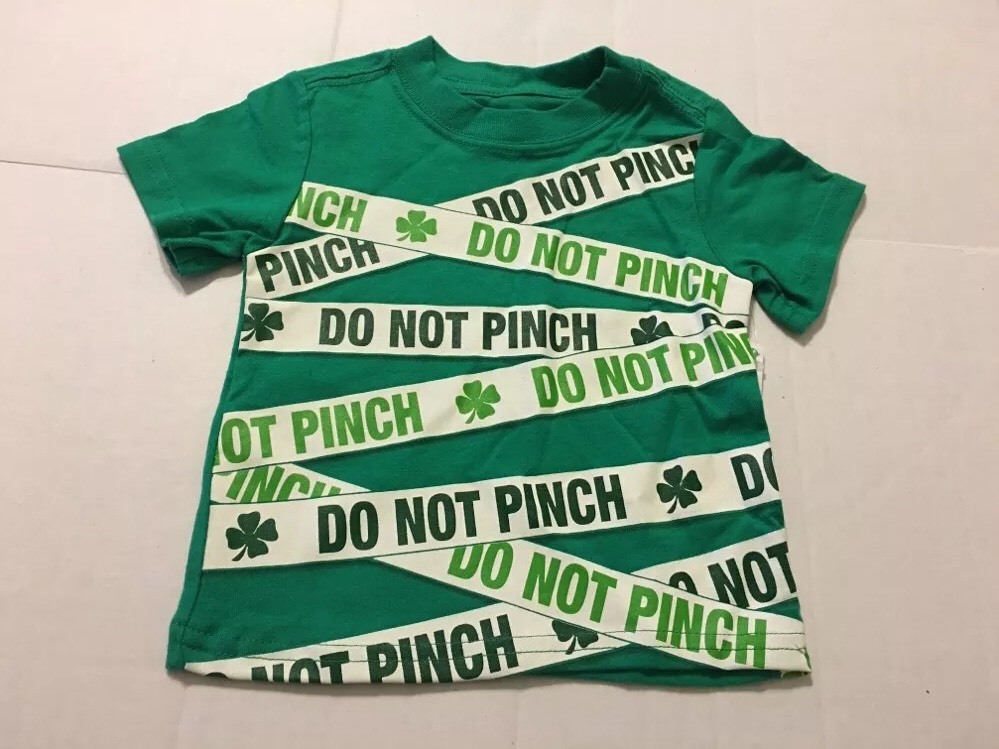 Boys St Patty's Day Tee Shirt 18 Months Baby Green Do Not Pinch