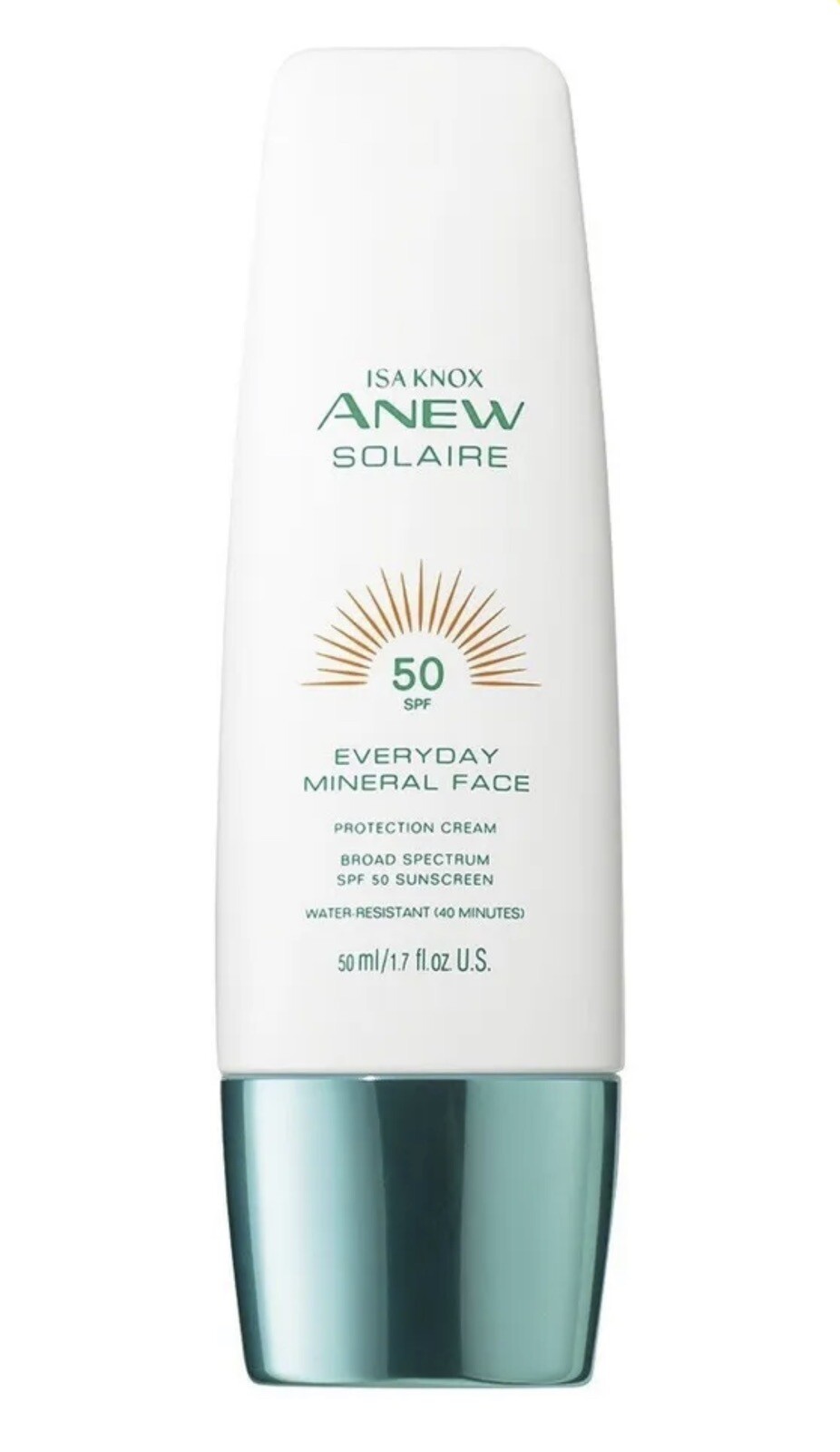 Avon Isa Knox Anew Soliare Everyday Mineral Face Protection Cream SPF 50