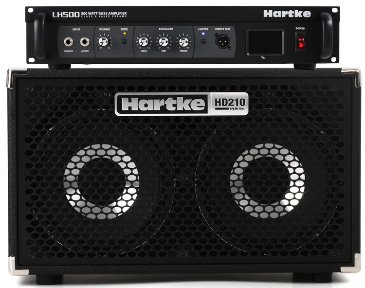 Hartke LH500 500-watt Bass Head and 500-watt 2x10" Bass Cabinet