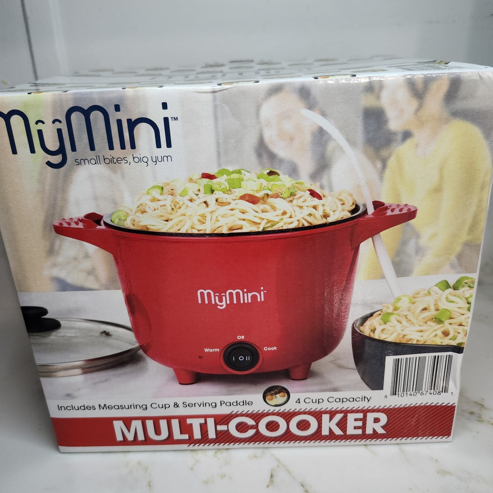 MyMini Multi-Cooker Electric Ceramic Red 4-Cup Capacity Kitchen Appliance