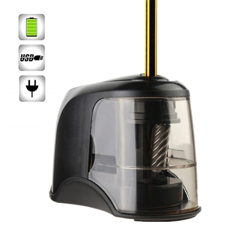 Desk Pencil Sharpener Fit for HB 2B Pencils Makeups Pencils Gift for Girls Boys