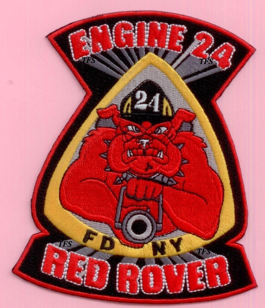 New York City Fire Dept Engine 24 Patch Greenwich Village  Red Rover
