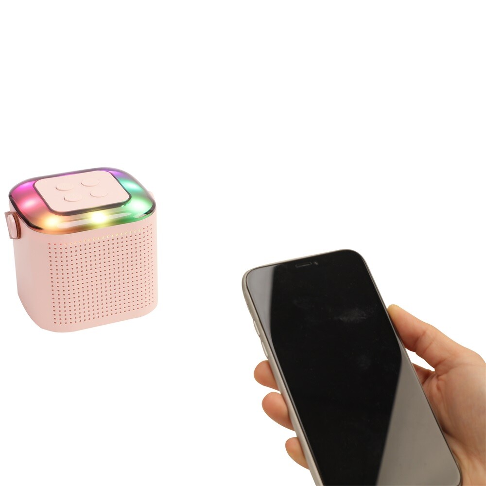 Bluetooth Portable Karaoke Machine Speaker Kids 2 Microphones