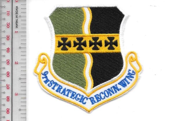 Air Force USAF 9th Strategic Reconnaissance Wing Patch NO TARIFF