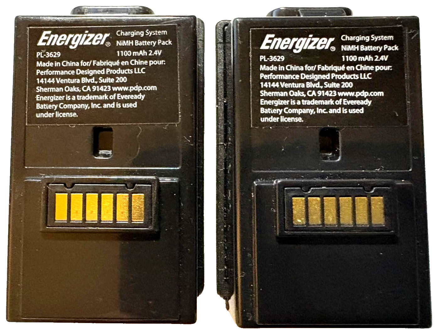 Energizer Battery Pack for Xbox 360 Controller PL-3629 1100 mAh 2.4V 2 Pack