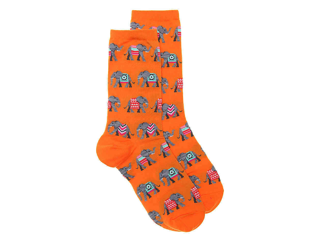 Hot Sox Elephants Womens Crew Socks - NEW - hotsox elephant animal New with tags
