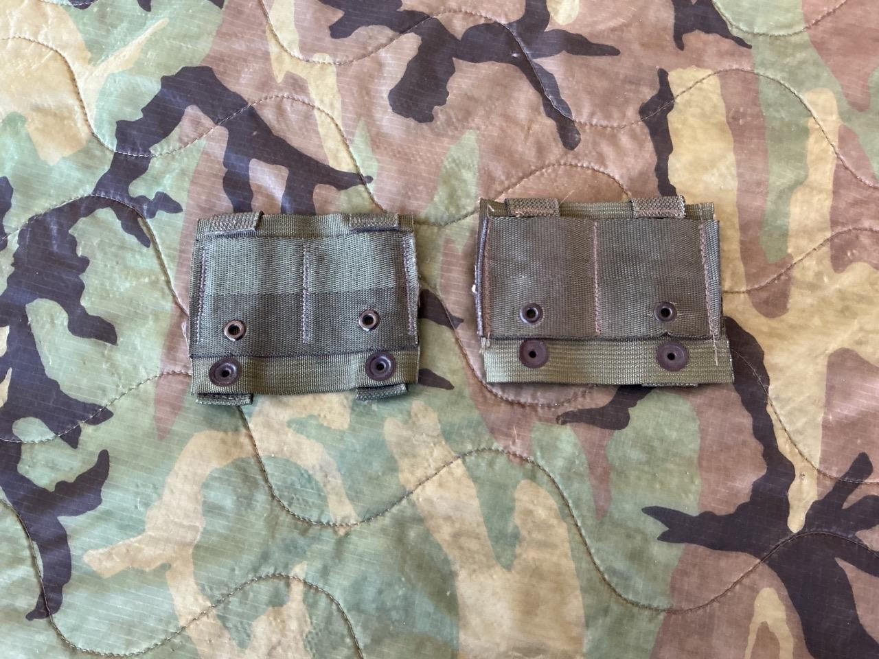 2 Lot USMC Army Military Surplus MOLLE ALICE Clip Adapters OD Green Woodland GI