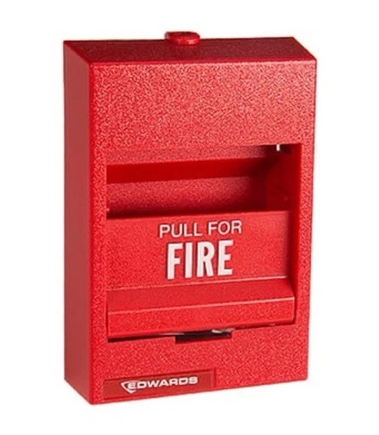 Edwards 277B-1110 Fire Alarm Pull Station, Single Action, SPO, Spring Latch
