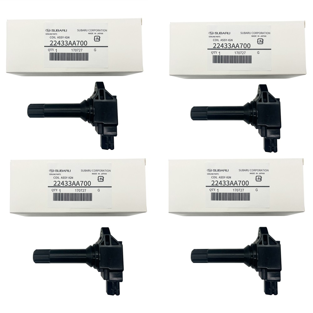 4PCS NEW FOR Subaru Ignition Coil Assy 22433AA700 OEM