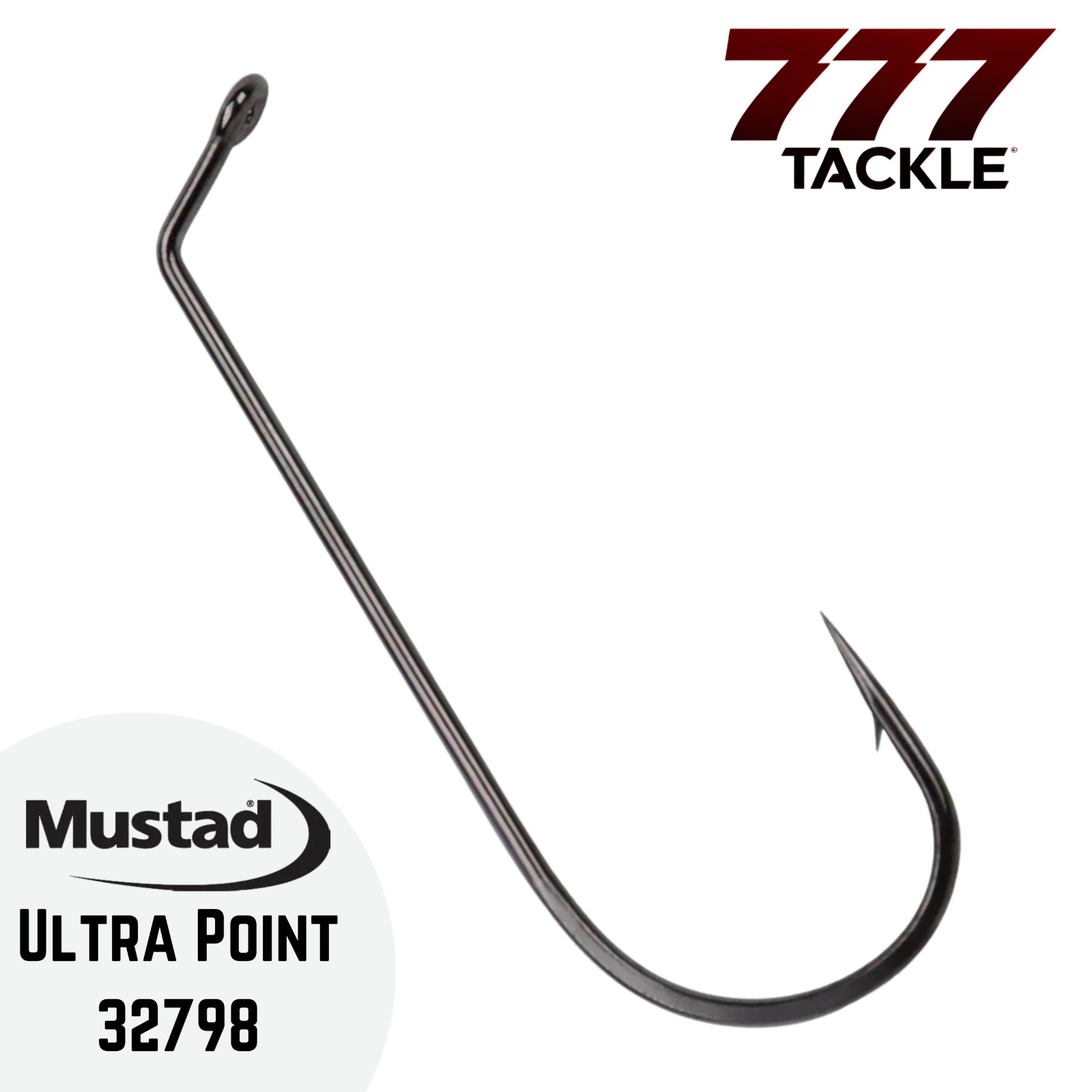 Mustad 32798 Hook 60° Bend Flat Eye Ultra Point Fishing 25 50 or 100 Pack