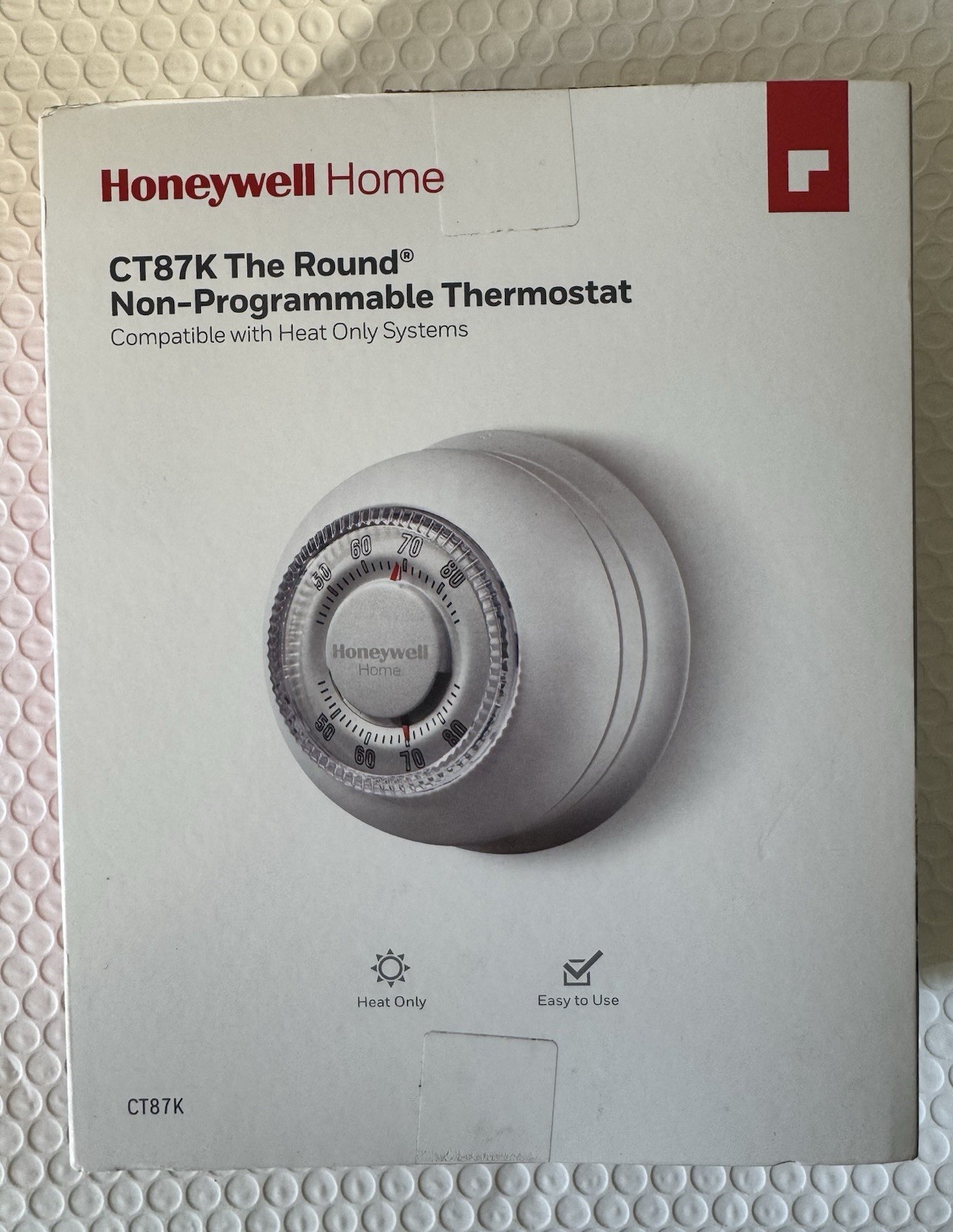 Honeywell Home CT87K The Round Non-Programmable Heat-Only Thermostat  New Sealed