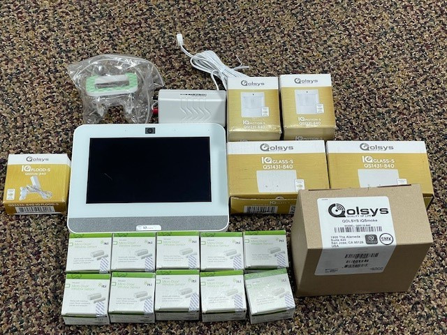 Qolsys IQ-4  PowerG, 7" Verizon IQP4001 COMPLETE KIT + 6 MONTHS ALARM MONITORING