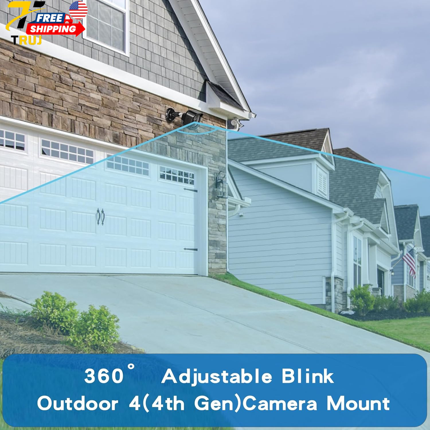 Blink Outdoor 4 Camera Mount Set with Housing & Outlet Mount 3 Pack Adjustable