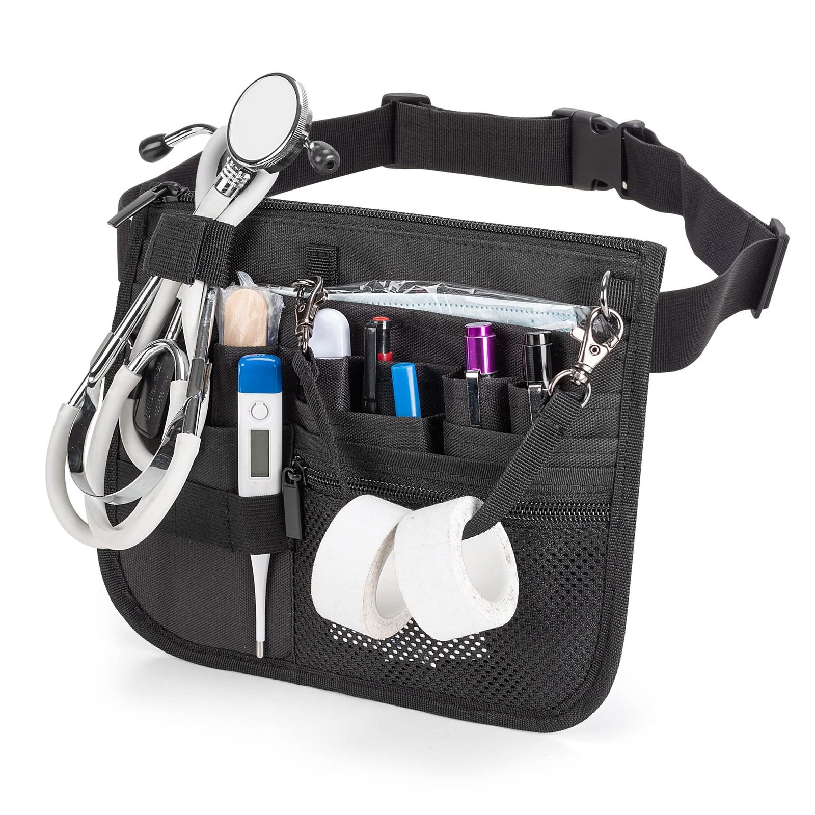Nurse Fanny Pack, Nurse Waist Bag with Tape Holder, Nurse Tool Belt for Steth...