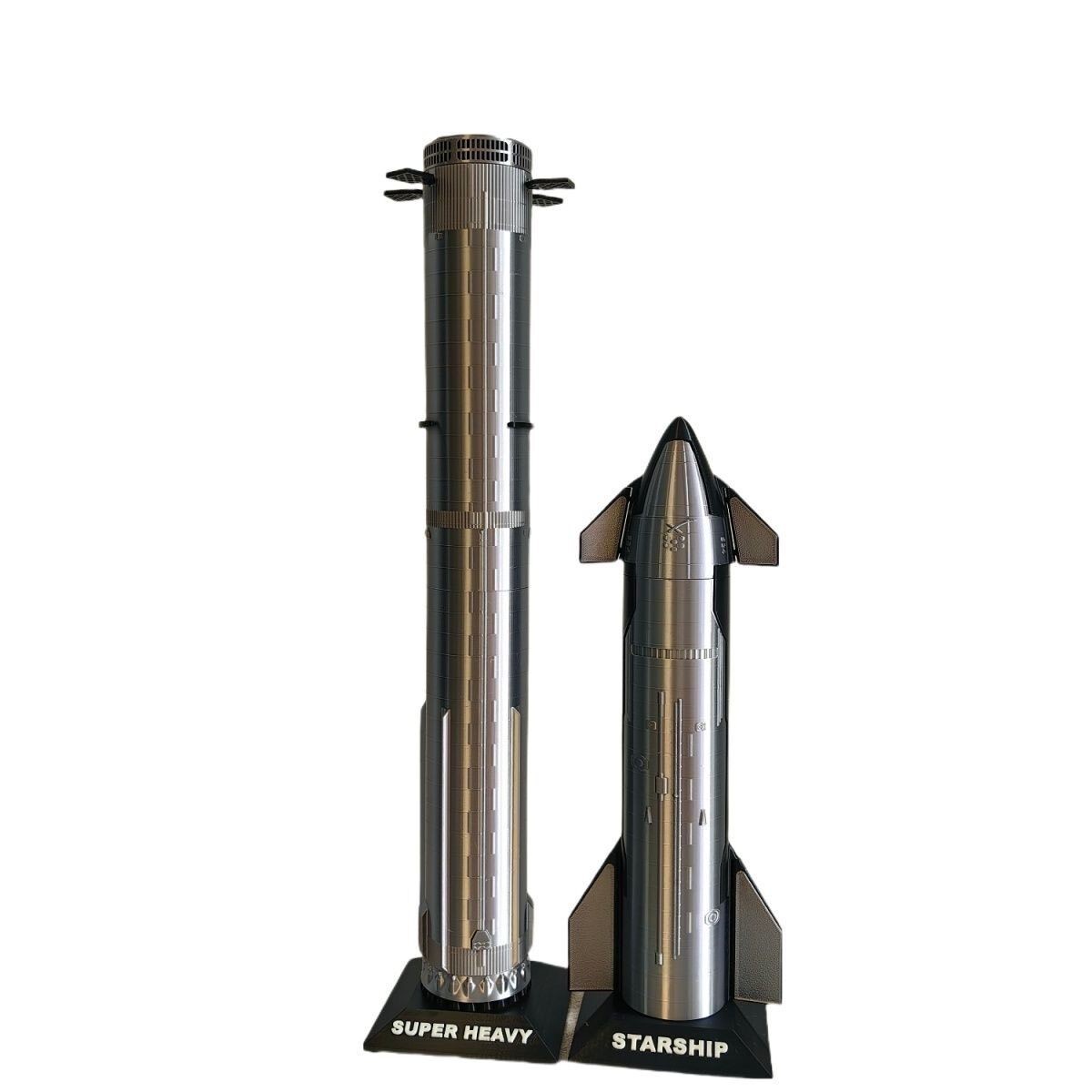 SpaceX Starship 3D Printed Spacecraft Rocket Model Decor