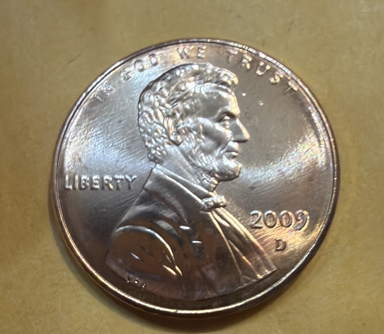 2009 D Lincoln Cent - PROFESSIONAL LIFE - LP3 - From Mint Rolls.