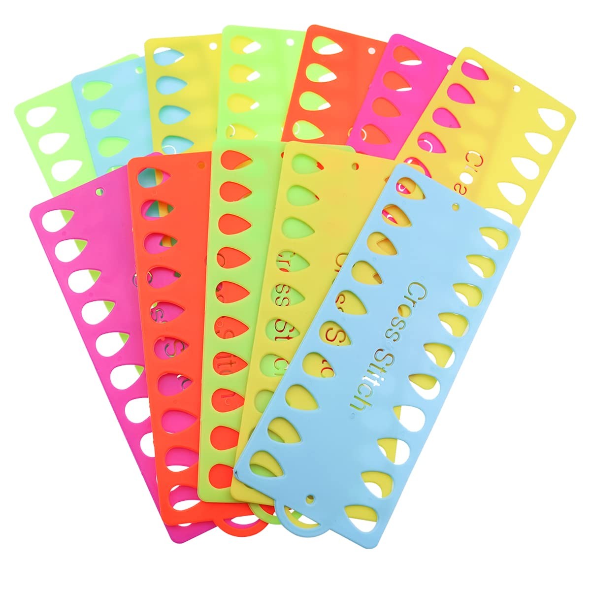 12 Pack Embroidery Floss Organizer,Cross Stitch Supplies multicolor