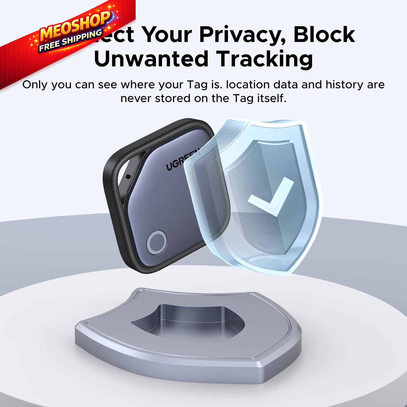 UGREEN FineTrack Air Tracker Tags (iOS Only) 4 Pack, 2-Year Replaceable...