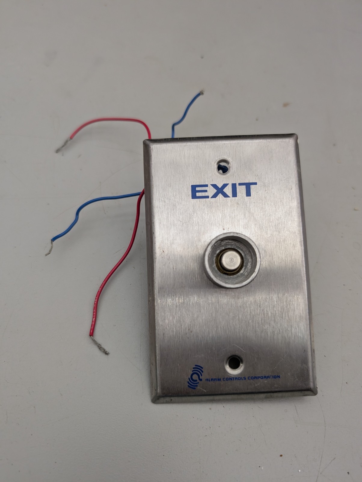 Alarm Controls 10A Exit Delay Timer Push To Exit Button Stainless Steel
