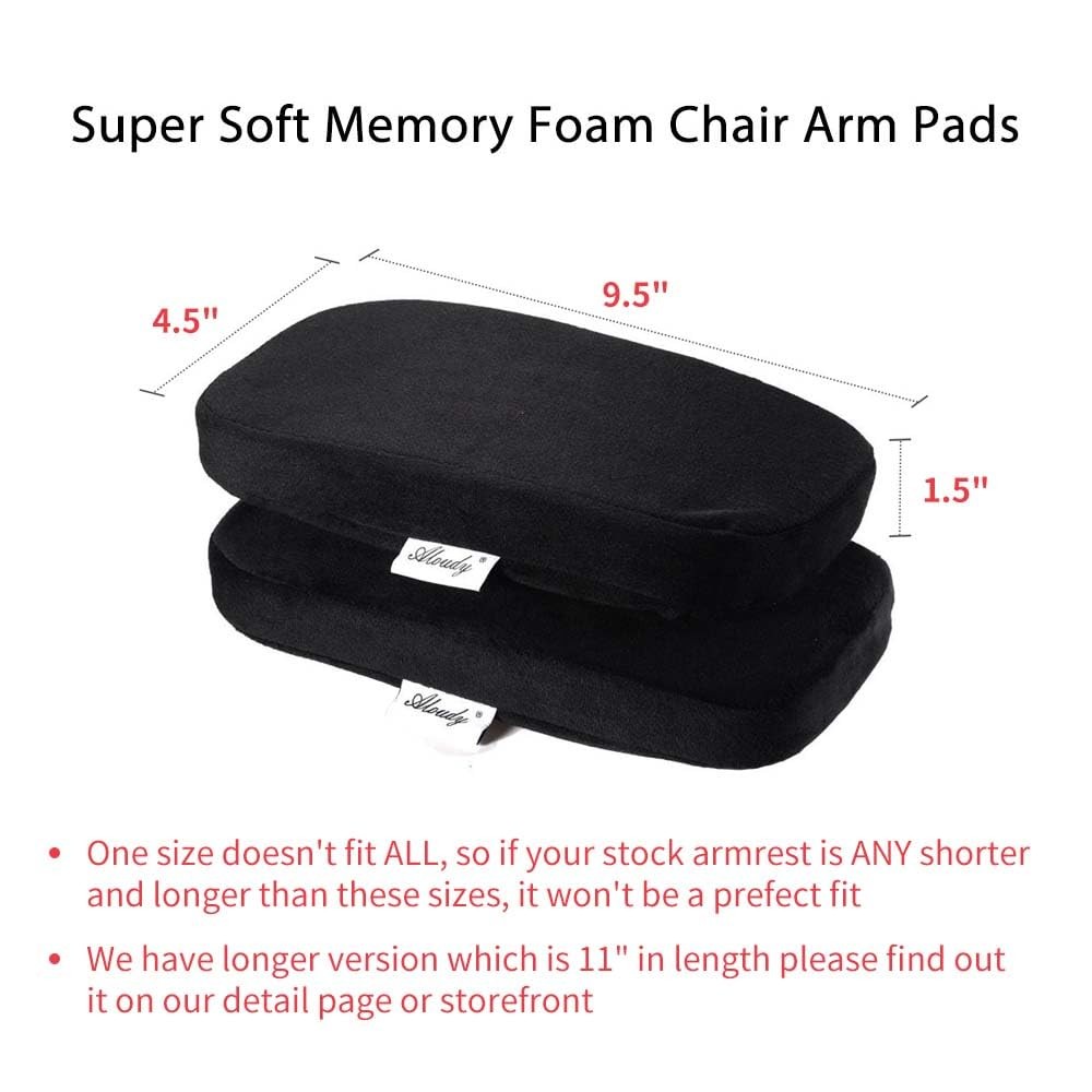 Ergonomic Memory Foam Office Chair Armrest Pads, Comfy Gaming Chair Arm Rest ...