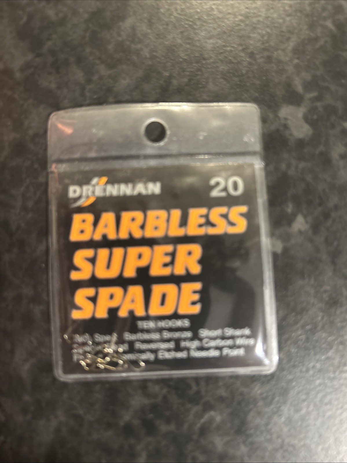 Drennan Barbless Super Spade Bronze Size 20