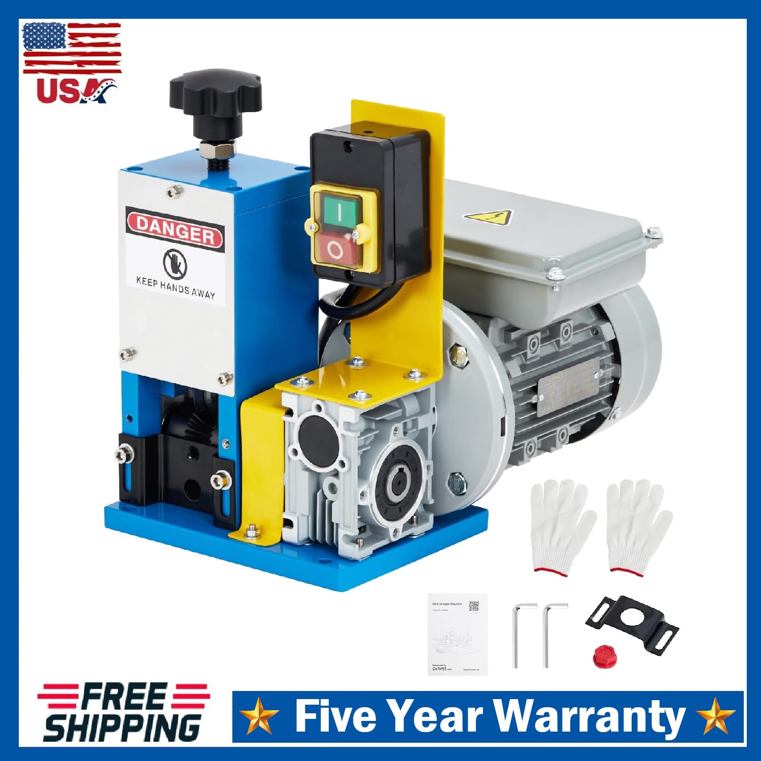 Electric Wire Stripping Machine ,0.06''-1'' Portable Copper Cable Stripper Tool
