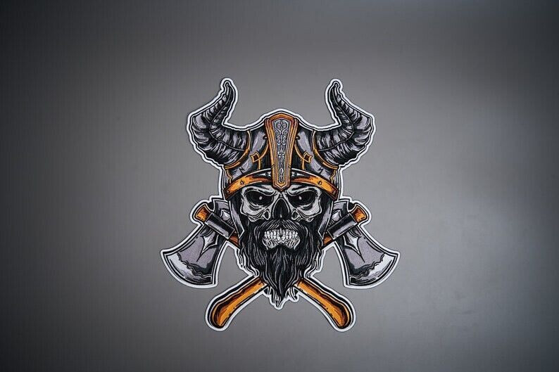 VIKING Large Back Patch for custom biker vest