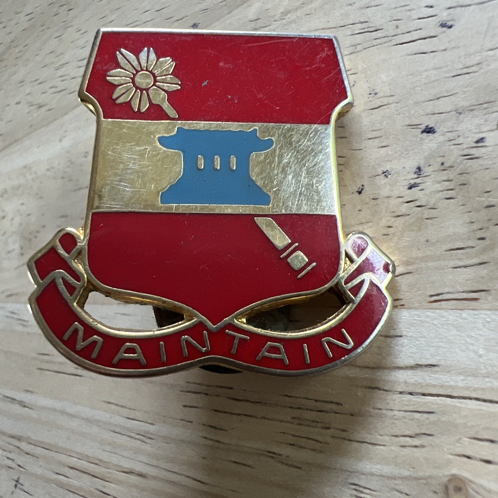 US Army 703rd Support Battalion DI DUI Crest Insignia