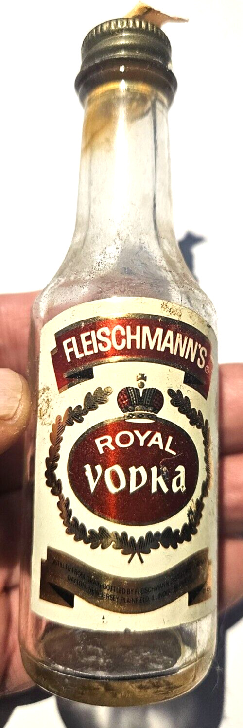 Fleischmanns Royal Vodka Glass Bottle 50 ML packed a nice punch