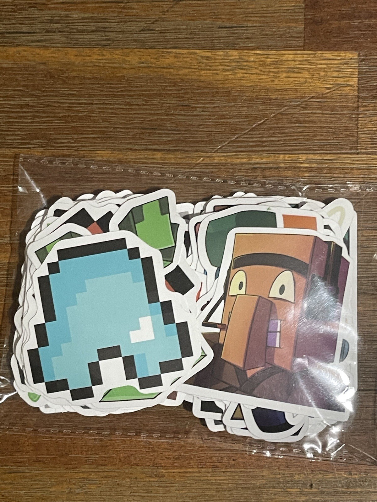 Set of 100 Minecraft Theme Sticker Decals Various