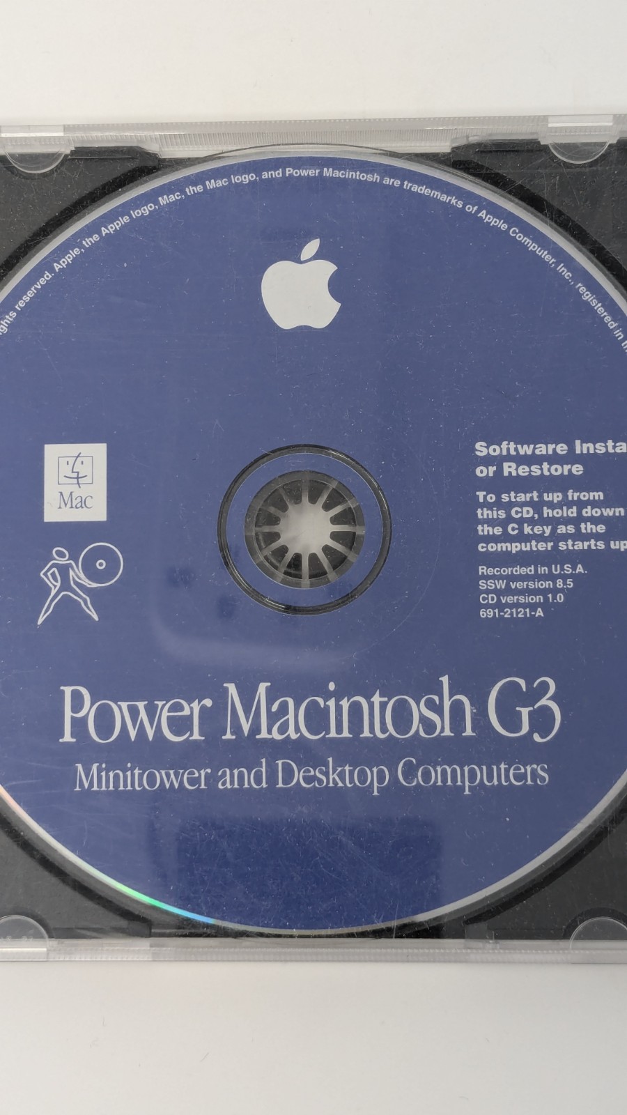 Apple Power Macintosh G3 Software Install Restore CD Disc 1998 Version 8.5