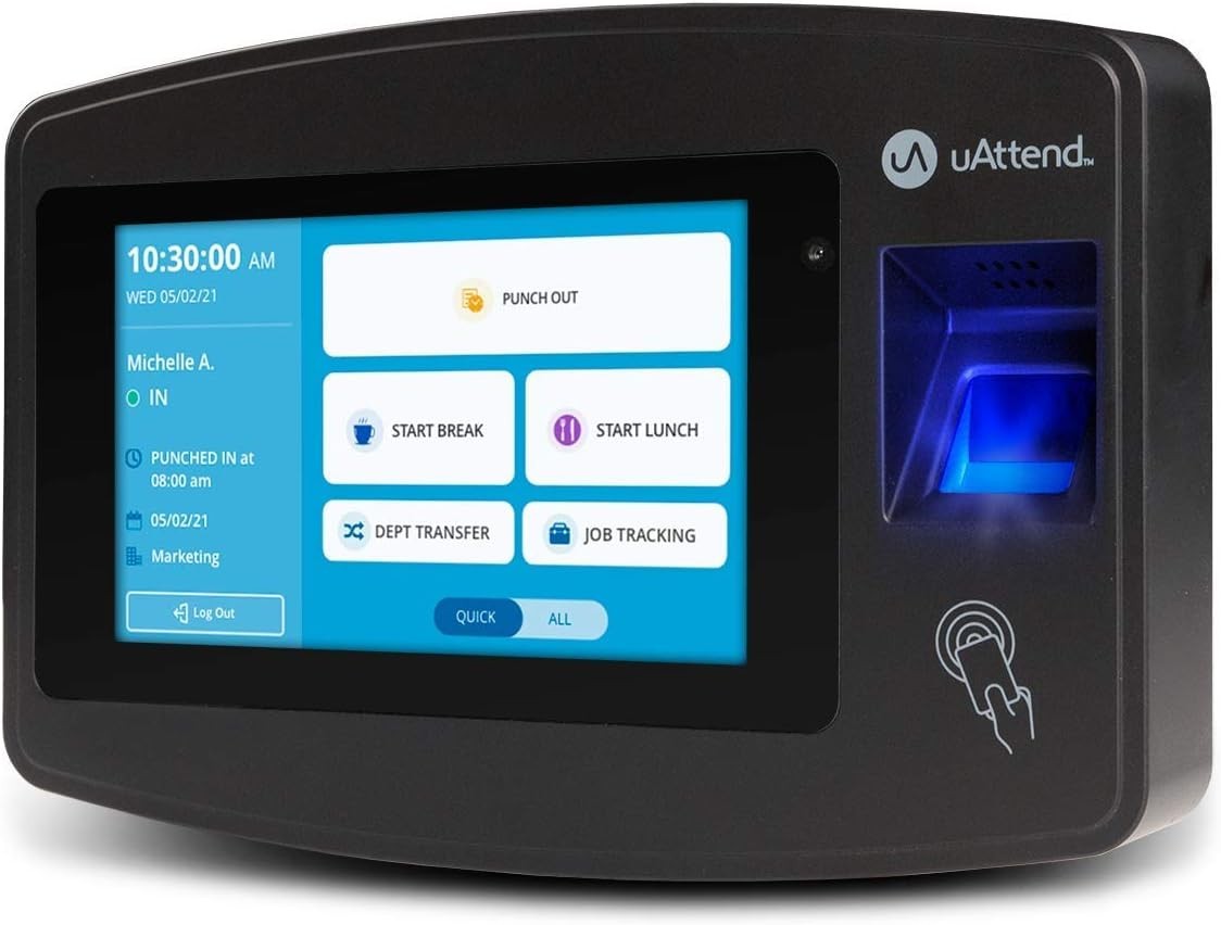 Advanced JR2000 Time Clock System – Biometric Tracking with Payroll Integration
