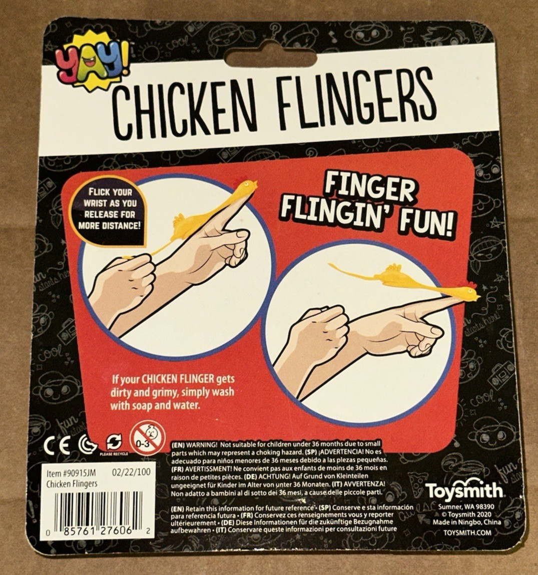Chicken Flingers! - Soars Up To 30 Feet! Two Per Package! Yay! Toysmith! NEW NOS