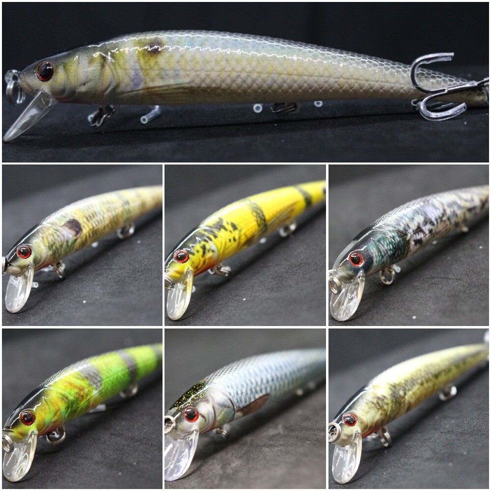 Jerkbait Hard Bait Fishing Lure wLure 5 inch LifeLike Bass Fishing HM509