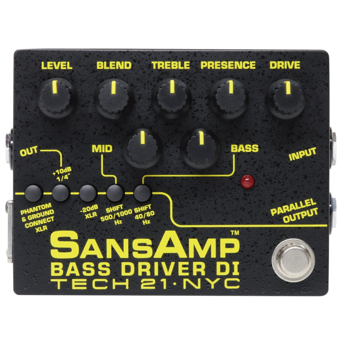 TECH 21 SansAmp Bass Driver DI V2 Bass Preamp DI Box Pedal Used