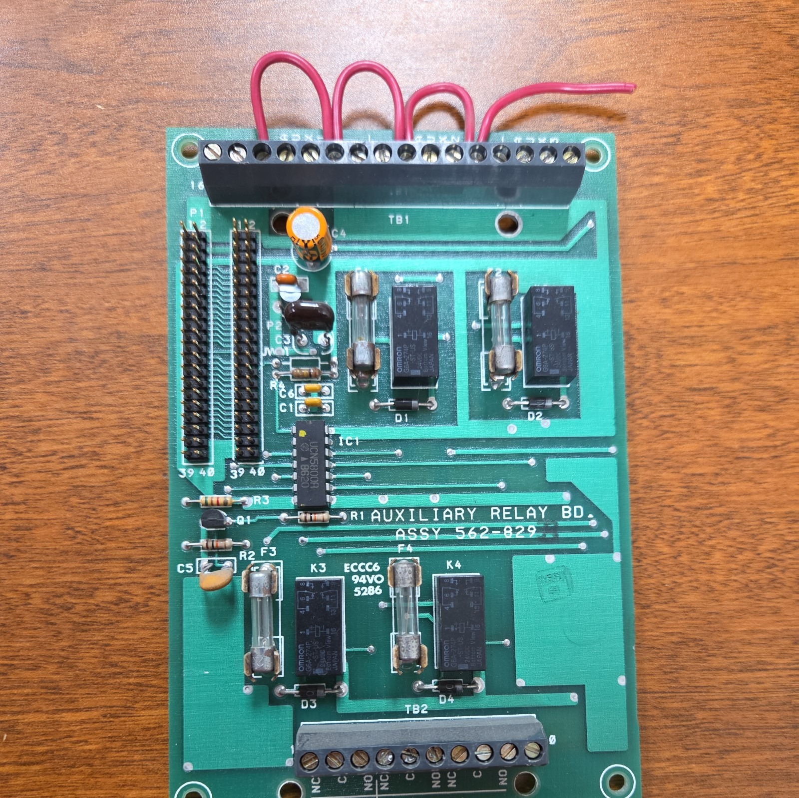 SIMPLEX 562-829 AUXILLARY RELAY BOARD
