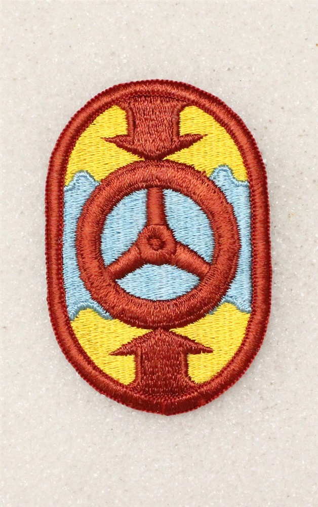 Army patch 5402 - 32nd Transportation Brigade w/merrowed edge