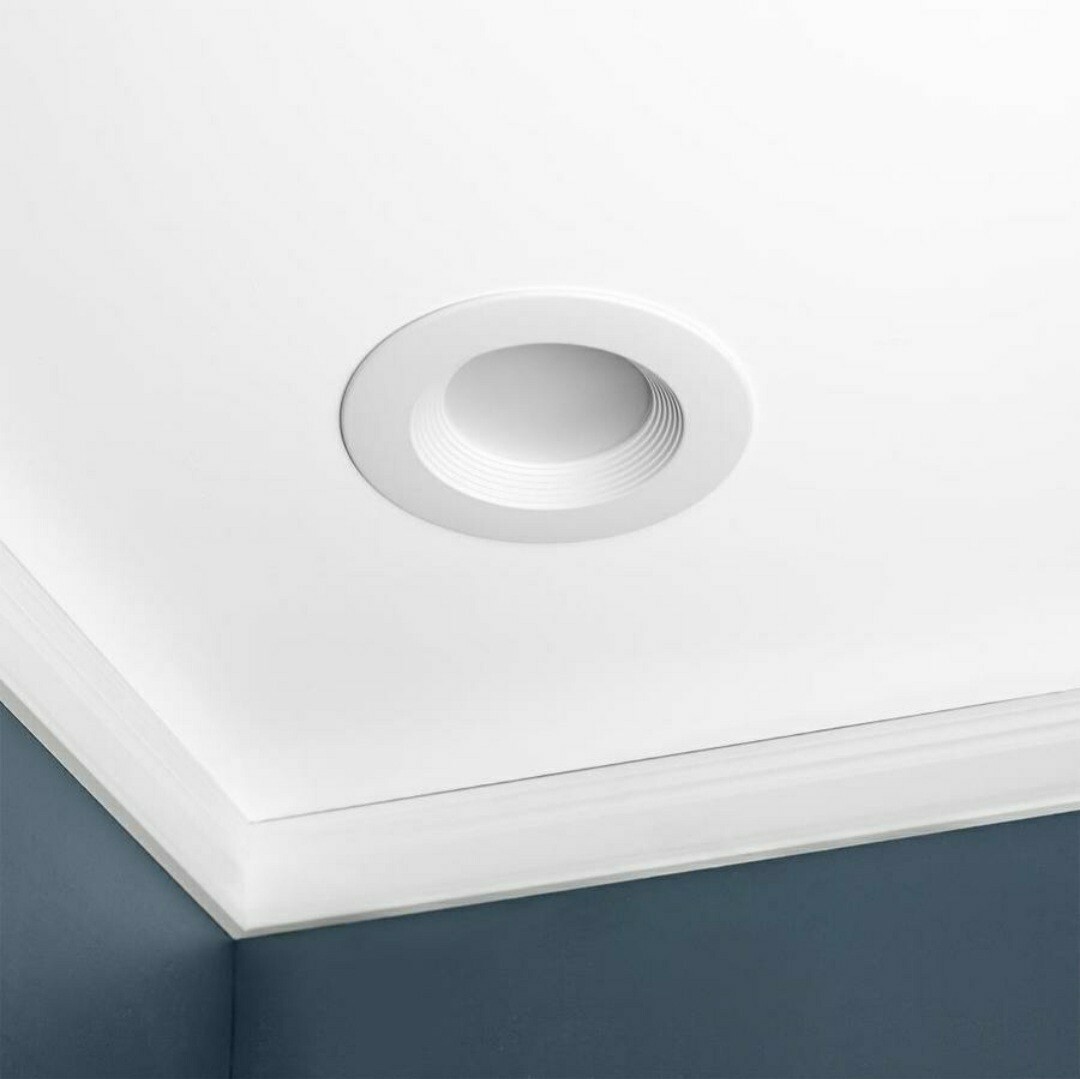 Intergrated LED 4 In 50 Watt Equivalent White Round Dimmable Recessed Lighting