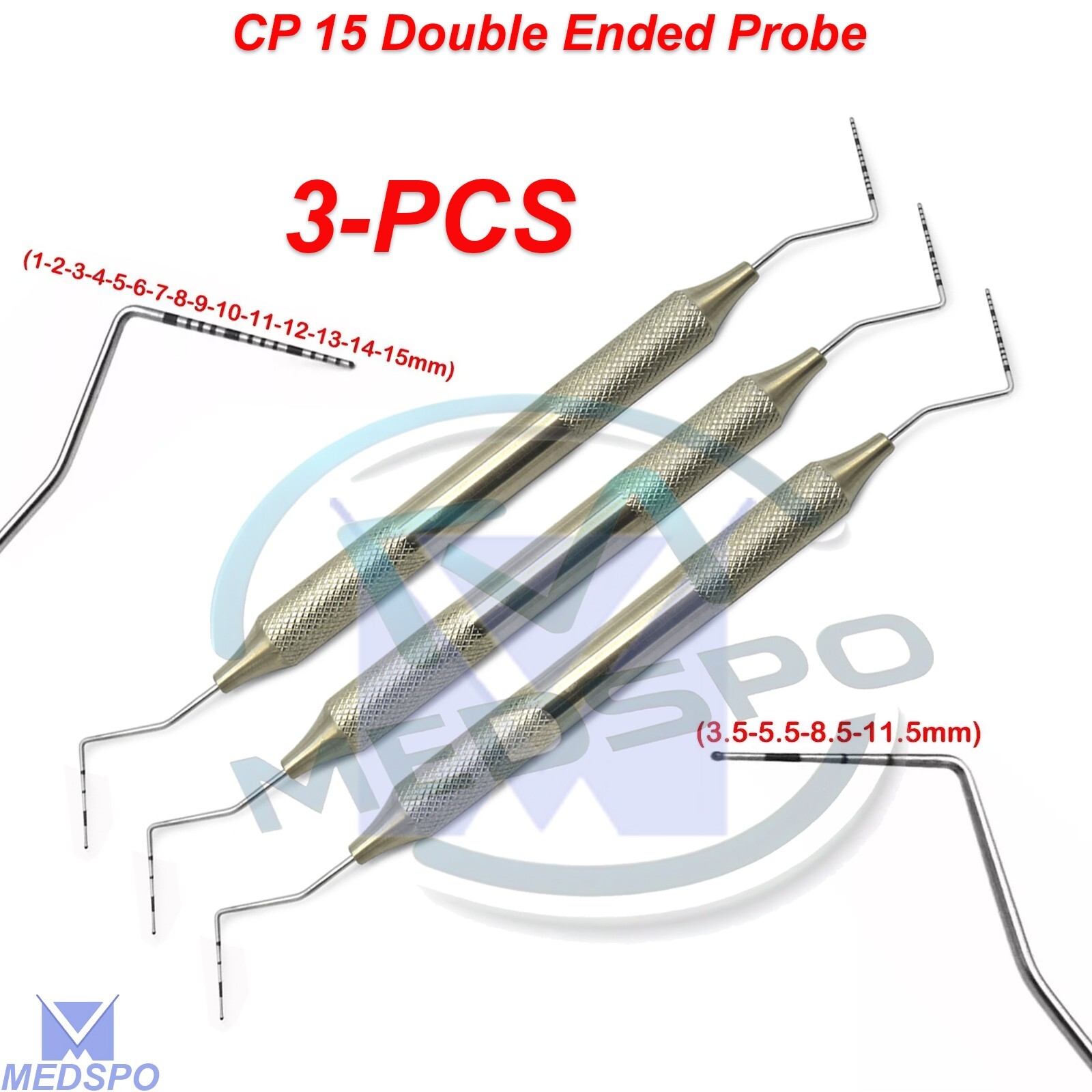 Periodontal Dental Probe Gingival Pocket Depth Measuring Diagnostic Instruments
