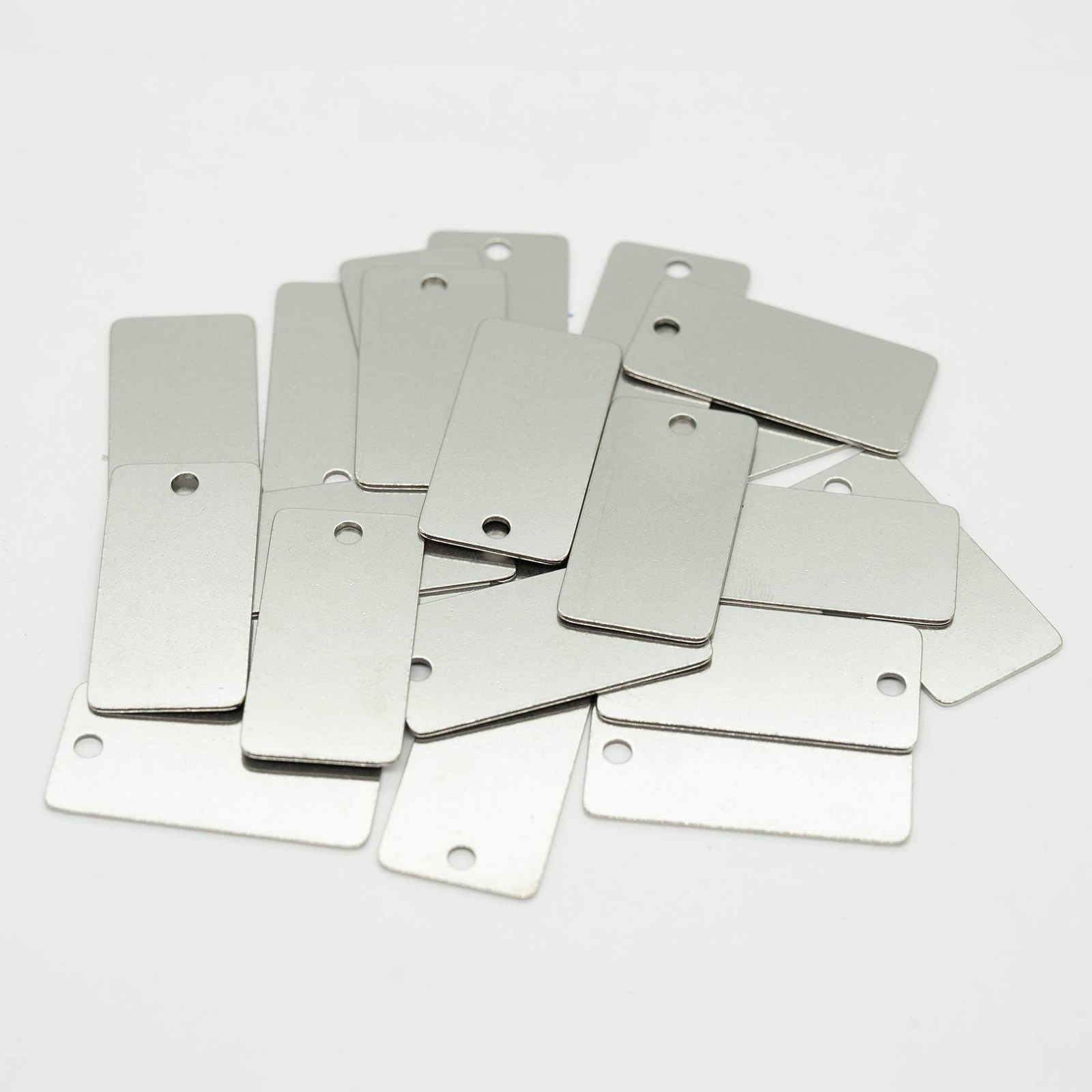 StayMax 25 Pack Rectangle Stamping Blanks Stainless 1.57*0.78inch, Silver