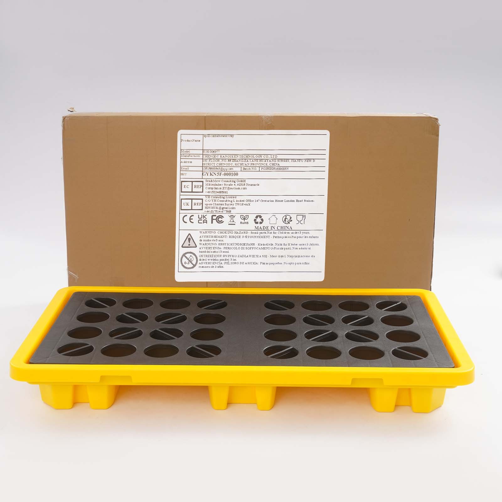 Spill Containment Platform, Spill Containment Platform With Drain Outlet
